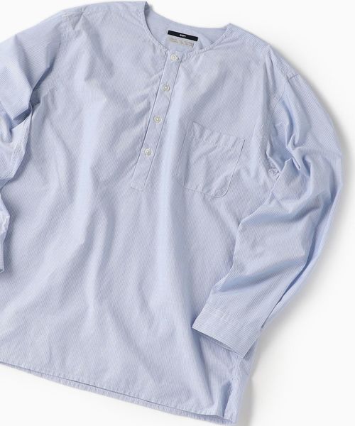 SHIPS（シップス）の「SC: ペルヴィアン ピマ コードレーン プルオーバー シャツ（シャツ/ブラウス・メンズ・ライトブルー/ホワイト/ベージュ・LARGE/MEDIUM/SMALL/X-LARGE）」の3枚目の写真