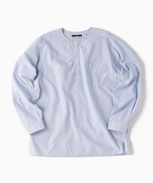 SHIPS（シップス）の「SC: ペルヴィアン ピマ コードレーン プルオーバー シャツ（シャツ/ブラウス・メンズ・ライトブルー/ホワイト/ベージュ・LARGE/MEDIUM/SMALL/X-LARGE）」の6枚目の写真