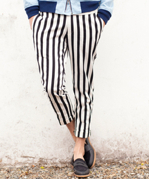 BEAUTY&YOUTH UNITED ARROWS | BY ∴ ブロック/ストライプ ノープリーツ アンクル パンツ◆§§(チノパンツ)