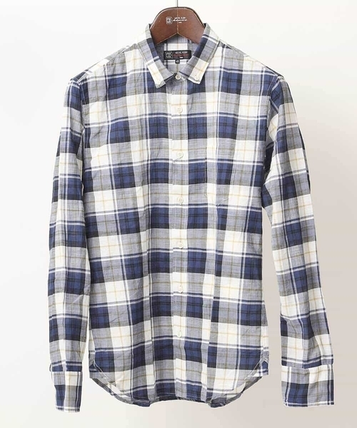 新作登場 セール シャツ カラーマドラス シャツ ブラウス Mk Michel Klein Homme エムケーミッシェルクランオム のファッション アウトレット 定価 Www Uksf Org
