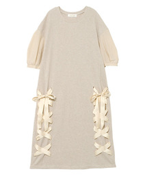 WAFFLE LACE UP ワンピース