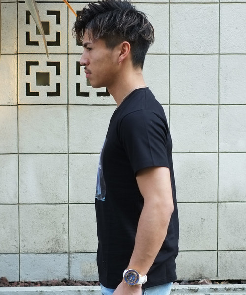 GOSTAR DE FUGA(ゴスタール ジフーガ)の「グラフィックプリント半袖Tシャツ/カットソー(Tシャツ/カットソー・メンズ・ホワイト/ブラック・M/L)」の3枚目の写真