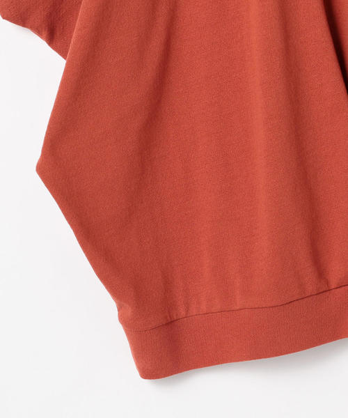 coen（コーエン）の「【新色登場・接触冷感】梨地裾タックカットソー（Tシャツ/カットソー・レディース・ケリー/オレンジ/ブラック/ホワイト/オリーブ/ベージュ・FREE）」の13枚目の写真