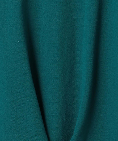 coen（コーエン）の「【新色登場・接触冷感】梨地裾タックカットソー（Tシャツ/カットソー・レディース・ケリー/オレンジ/ブラック/ホワイト/オリーブ/ベージュ・FREE）」の17枚目の写真