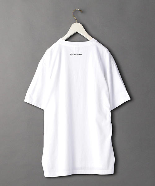 6（ロク）の「＜6(ROKU)＞STAND BY ME SHORT SLEEVE MONOCHROME T-SHIRT/Tシャツ（Tシャツ/カットソー・レディース・ホワイト・MEDIUM/LARGE/SMALL）」の2枚目の写真