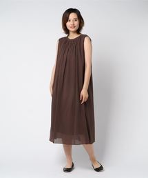 ottilie | ネックギャザーノースリーブワンピース(ワンピース)