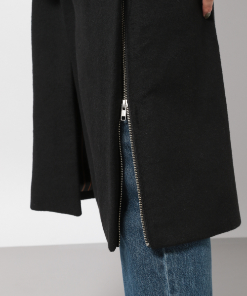 PAGEBOY(ページボーイ)の「ZIPスリットノーカラーコート(ダウンジャケット/コート・レディース・ブラック/ダークブラウン/グレイッシュベージュ/ダークパープル・SMALL/MEDIUM)」の20枚目の写真