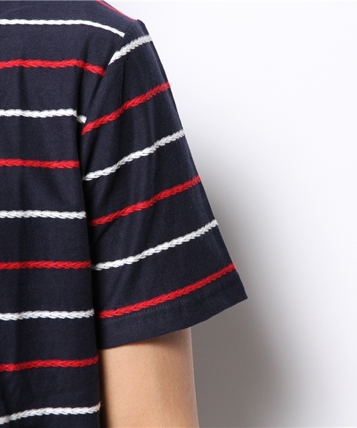 WEGO(ウィゴー)の「WEGO/ロープボーダーTシャツ(Tシャツ/カットソー・メンズ・ネイビー/ホワイト/グリーン/ブルー・LARGE/MEDIUM)」の9枚目の写真