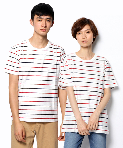 WEGO(ウィゴー)の「WEGO/ロープボーダーTシャツ(Tシャツ/カットソー・メンズ・ネイビー/ホワイト/グリーン/ブルー・LARGE/MEDIUM)」の12枚目の写真
