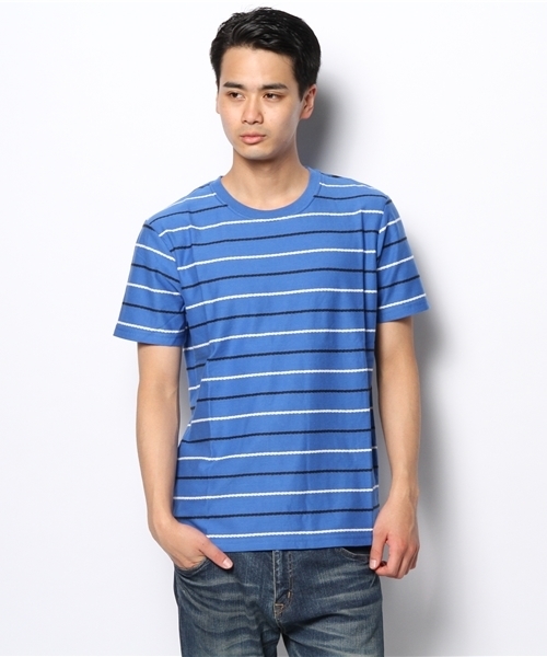 WEGO(ウィゴー)の「WEGO/ロープボーダーTシャツ(Tシャツ/カットソー・メンズ・ネイビー/ホワイト/グリーン/ブルー・LARGE/MEDIUM)」の15枚目の写真