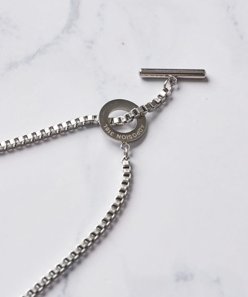 ADPOSION(アドポーション)の「ロングチェーンネックレス(ネックレス・メンズ・ブラック/シルバー・FREE)」の7枚目の写真