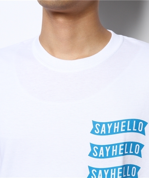 BEAMS T(ビームスティー)の「SAYHELLO / TREATMENT SP(Tシャツ/カットソー・メンズ・ホワイト/チャコールグレー・MEDIUM/SMALL/X-LARGE/LARGE)」の5枚目の写真