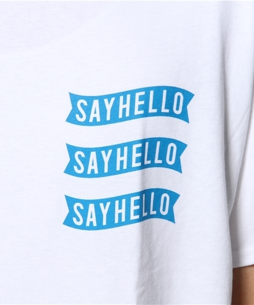 BEAMS T(ビームスティー)の「SAYHELLO / TREATMENT SP(Tシャツ/カットソー・メンズ・ホワイト/チャコールグレー・MEDIUM/SMALL/X-LARGE/LARGE)」の12枚目の写真