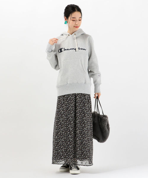 Champion（チャンピオン）の「Champion:ロゴパーカー（パーカー・レディース・ライトグレー/グリーン/ワイン・ONE SIZE）」の9枚目の写真