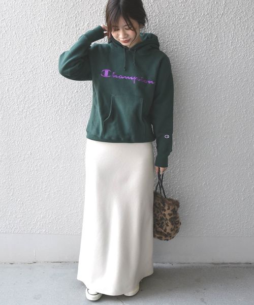 Champion（チャンピオン）の「Champion:ロゴパーカー（パーカー・レディース・ライトグレー/グリーン/ワイン・ONE SIZE）」の13枚目の写真