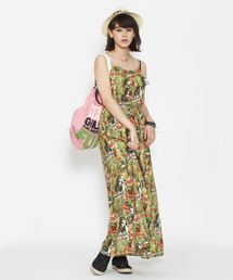 HYSTERIC GLAMOUR | TIKI総柄 マキシOP(ワンピース)