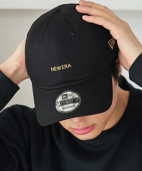 NEW ERA】9THIRTY クロスストラップ NEW ERA ミニロゴ [BSC]（キャップ