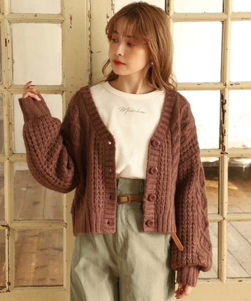 one after another NICE CLAUP（ワンアフターアナザーナイスクラップ）の「ワッフルロゴロングTシャツ（Tシャツ/カットソー・レディース・ベージュ/アイボリー/ホワイト系その他/ブルー系その他・FREE）」の6枚目の写真