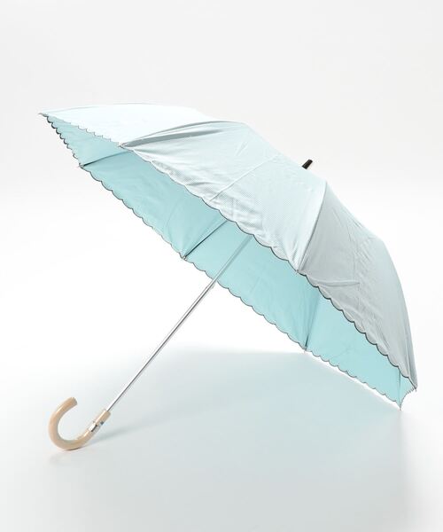 晴雨兼用折りたたみ傘 ストライプ ドット