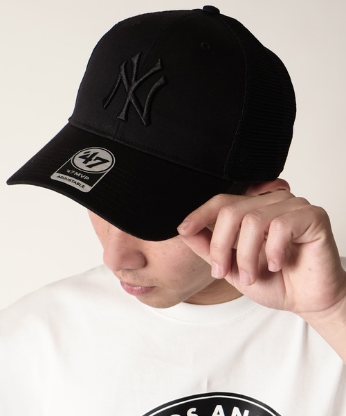 '47（フォーティーセブン）の「47 brand BBCAP MLB メジャーリーグ メッシュ ベースボールキャップ フォーティーセブン（キャップ・メンズ・ブラック/ネイビー/カモフラージュ/ブラック×ブラック/ブラック系その他/ブルー系その他/ウッドランド/ロイヤルブルー/ブラック系その他2/ブラック系その他3/カーキ/ブラック系その他4/カーキ系/カーキ系1/ネイビー系/ネイビー系1/ブルー/レッド・ONE SIZE/FREE）」の6枚目の写真