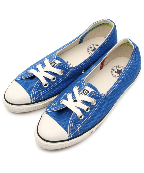 CONVERSE（コンバース）の「コンバースオールスター  ポインテッドウォッシュドリネンＯＸ（その他シューズ・レディース・ホワイト系/ピンク系/ブルー系・LARGE/MEDIUM/SMALL）」の2枚目の写真