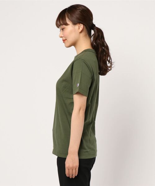 Champion（チャンピオン）の「[Champion]チャンピオンショートスリーブTシャツ（Tシャツ/カットソー・レディース・ホワイト/ブラック/ダークグリーン/グレー/グレー系その他/ピンク/オレンジ/ブラウン・LL/S/M/L）」の9枚目の写真