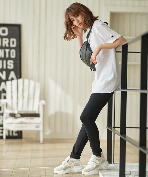 Champion（チャンピオン）の「[Champion]チャンピオンショートスリーブTシャツ（Tシャツ/カットソー・レディース・ホワイト/ブラック/ダークグリーン/グレー/グレー系その他/ピンク/オレンジ/ブラウン・LL/S/M/L）」の13枚目の写真