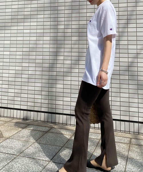 Champion（チャンピオン）の「[Champion]チャンピオンショートスリーブTシャツ（Tシャツ/カットソー・レディース・ホワイト/ブラック/ダークグリーン/グレー/グレー系その他/ピンク/オレンジ/ブラウン・LL/S/M/L）」の18枚目の写真
