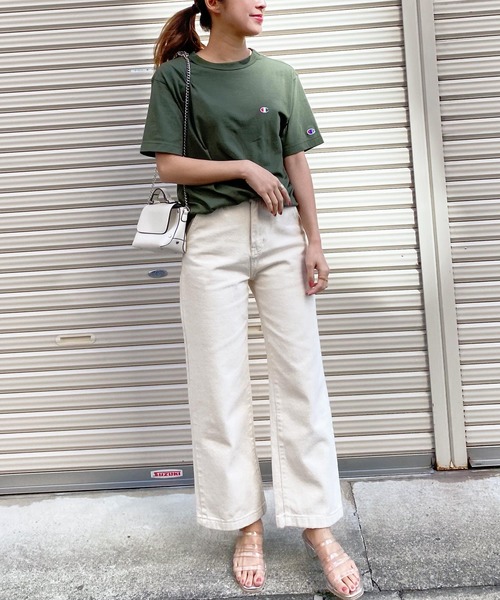 Champion（チャンピオン）の「[Champion]チャンピオンショートスリーブTシャツ（Tシャツ/カットソー・レディース・ホワイト/ブラック/ダークグリーン/グレー/グレー系その他/ピンク/オレンジ/ブラウン・LL/S/M/L）」の22枚目の写真