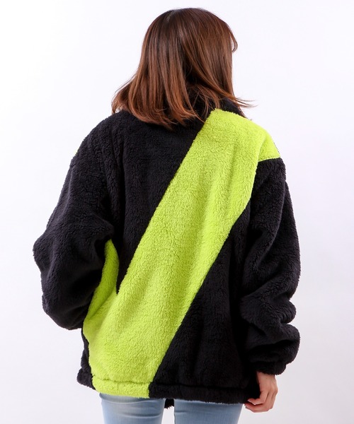 VISION STREET WEAR(ヴィジョンストリートウェア)の「【VISION STREET WEAR】Vマークボア切替ジャケット(ブルゾン・メンズ・パープル/ブラック/マルチ/イエロー・LL/M/L)」の15枚目の写真