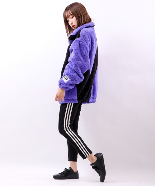 VISION STREET WEAR(ヴィジョンストリートウェア)の「【VISION STREET WEAR】Vマークボア切替ジャケット(ブルゾン・メンズ・パープル/ブラック/マルチ/イエロー・LL/M/L)」の18枚目の写真