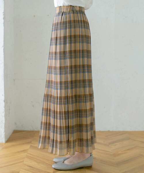 KBF（ケイビーエフ）の「チェック消しプリーツスカート∴（スカート・レディース・グレー/ブラウン/イエロー・ONE）」の15枚目の写真