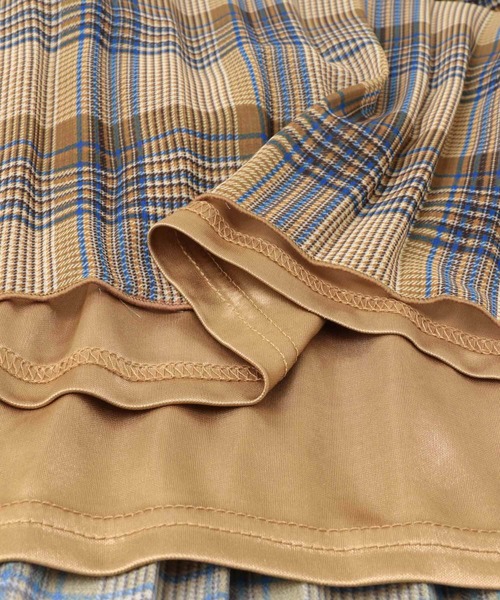 KBF（ケイビーエフ）の「チェック消しプリーツスカート∴（スカート・レディース・グレー/ブラウン/イエロー・ONE）」の8枚目の写真