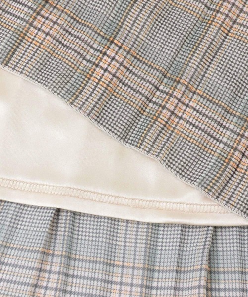 KBF（ケイビーエフ）の「チェック消しプリーツスカート∴（スカート・レディース・グレー/ブラウン/イエロー・ONE）」の9枚目の写真