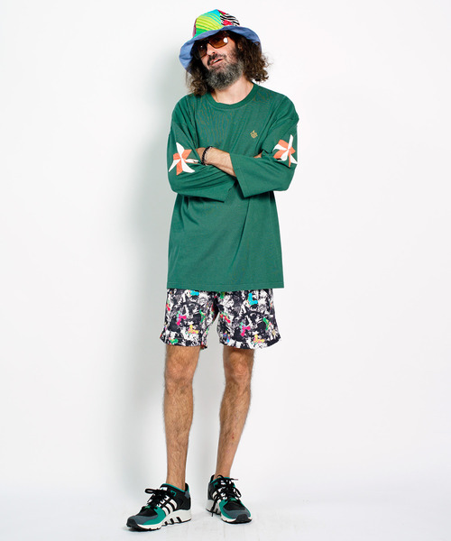 ALDIES(アールディーズ)の「Windmill Half Sleeve T / ウィンドミルハーフスリーブT(Tシャツ/カットソー・メンズ・グリーン/ブラック/ホワイト・SMALL/MEDIUM/LARGE/X-LARGE)」の3枚目の写真
