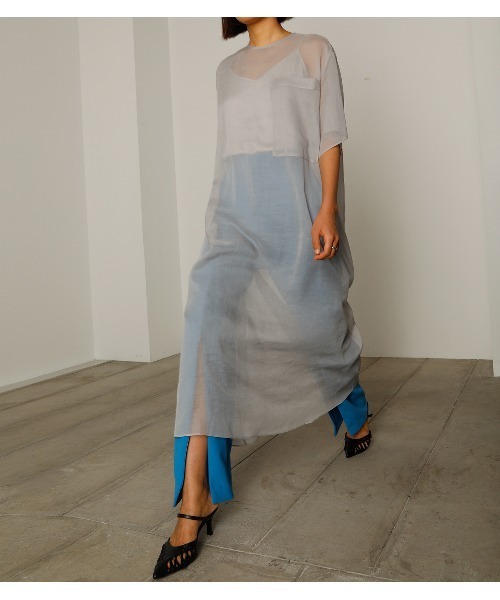 LE CIEL BLEU（ルシェルブルー）の「Voile Tent Dress（ワンピース