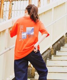 【BUCKET/バケット】バックプリントビッグＴシャツ　ビッグシルエット