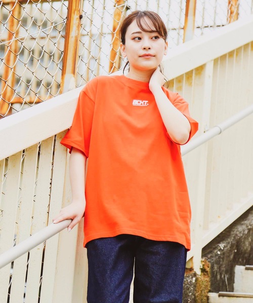 LB/S (エルビーエス)の「【BUCKET/バケット】バックプリントビッグTシャツ ビッグシルエット(Tシャツ/カットソー・レディース・オレンジ/ブラック・LARGE/MEDIUM)」の19枚目の写真