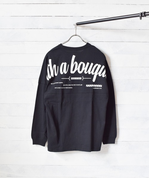 TRAP/U (トラップユー)の「【69】【TRAP/U】バックプリント長袖ドルマンTシャツ(Tシャツ/カットソー・レディース・ホワイト/ブラック/ベージュ・MEDIUM/LARGE)」の4枚目の写真