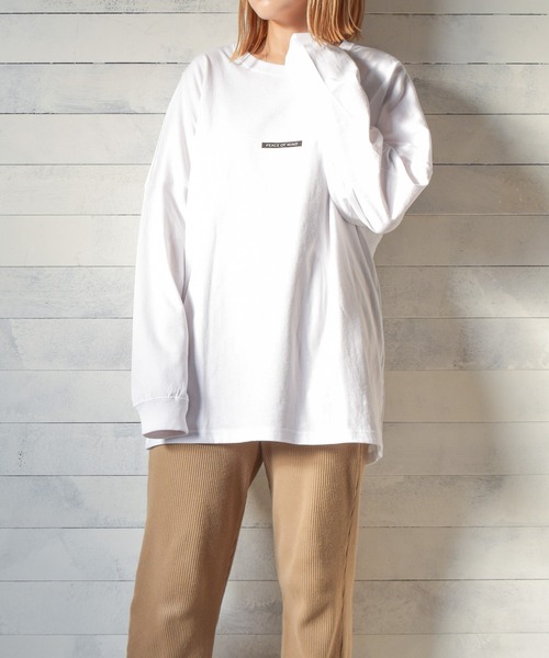 TRAP/U (トラップユー)の「【69】【TRAP/U】バックプリント長袖ドルマンTシャツ(Tシャツ/カットソー・レディース・ホワイト/ブラック/ベージュ・MEDIUM/LARGE)」の16枚目の写真