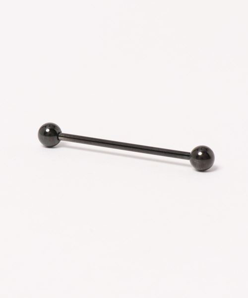 MORPH（モルフ）の「MORPH モルフ  バーベルボディーピアス 14ゲージ 30mm~50mm（ピアス（片耳用）・メンズ・ブラック・30/32/34/36/38/40/42/44/46/48/50）」の6枚目の写真