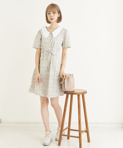 Web限定 Titty Co Petit Petit花柄ワンピースセット ワンピース ワンピース Titty Co ティティーアンドコー のファッション