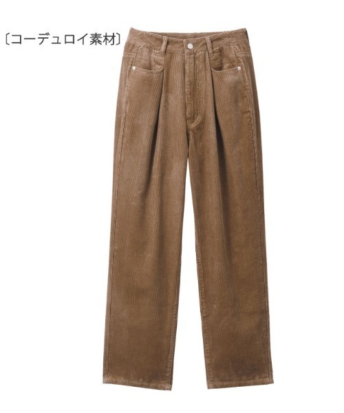 GeeRA(ジーラ)の「タックデザインゆるシルエットパンツ(選べる3素材)(その他パンツ・レディース・モカ/ブルー/ベージュ/ブラック/インディゴブルー/ナチュラル/アイボリー・70/73/61/67/64/58)」の14枚目の写真
