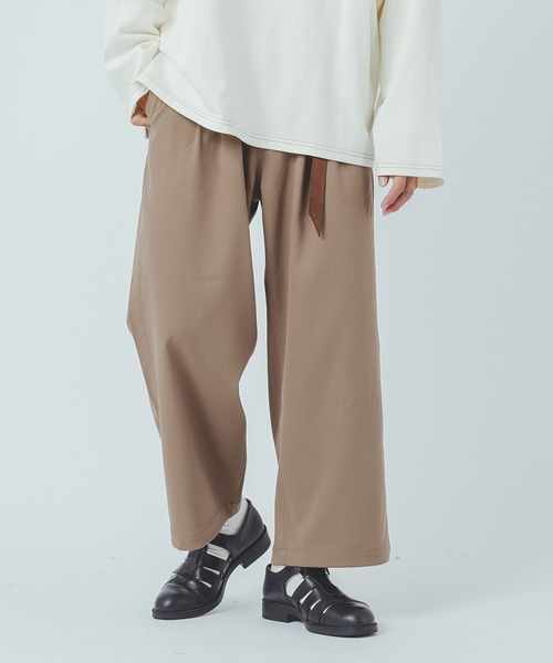 epnok(エプノック)の「2タックワイドアンクルパンツ(その他パンツ・メンズ・ダークブラウン/モカ/チェック・MEDIUM/LARGE)」の3枚目の写真