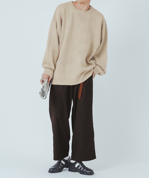 epnok(エプノック)の「2タックワイドアンクルパンツ(その他パンツ・メンズ・ダークブラウン/モカ/チェック・MEDIUM/LARGE)」の19枚目の写真