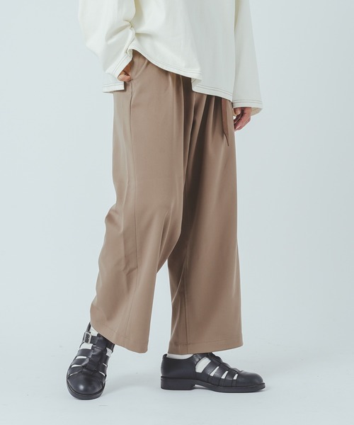 epnok(エプノック)の「2タックワイドアンクルパンツ(その他パンツ・メンズ・ダークブラウン/モカ/チェック・MEDIUM/LARGE)」の4枚目の写真