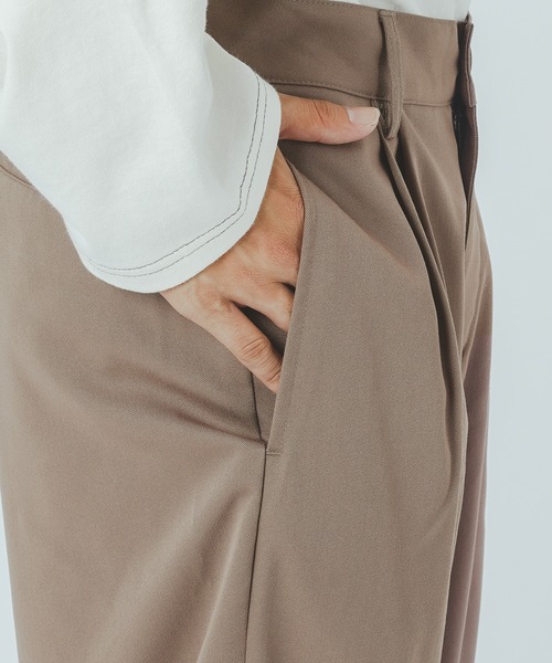 epnok(エプノック)の「2タックワイドアンクルパンツ(その他パンツ・メンズ・ダークブラウン/モカ/チェック・MEDIUM/LARGE)」の12枚目の写真