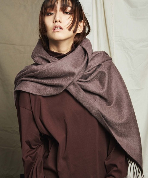 MAISON SPECIAL カシミア マフラー ストール MAISON SPECIAL ストール マフラー 「UNISEX」Cashmere Knit