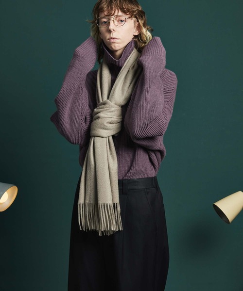 MAISON SPECIAL カシミア マフラー ストール Cashmere Knit Stole