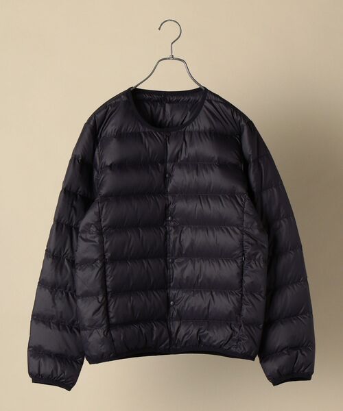 TAION(タイオン)の「【WEB限定/SHIPS別注】TAION: ナイロン クルーネック インナーダウン カーディガン 20FW(ダウンジャケット/コート・メンズ・ブラック/チャコールグレー/オリーブ/ネイビー・SMALL/MEDIUM/LARGE/X-LARGE)」の1枚目の写真